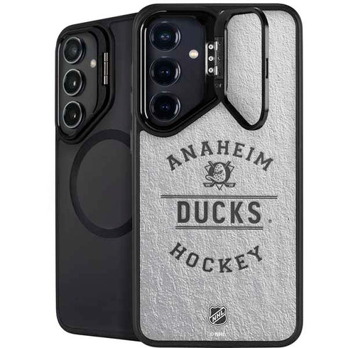 NHL Anaheim Ducks Black Text Galaxy S24 FE Kickstand Case